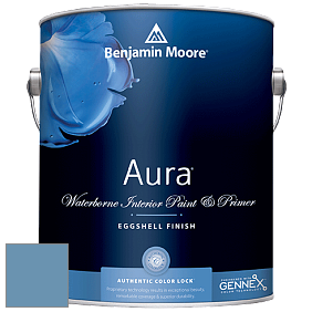 Benjamin Moore Aura 524 Waterborne Interior Eggshell Finish краска цвет RAL 5024 