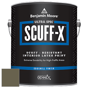 Benjamin Moore 485 Ultra Spec SCUFF-X Interior Eggshell Finish краска цвет 2142-10 Mediterranean Olive