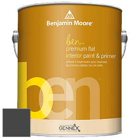 Benjamin Moore Ben W625 Premium Interior Latex Flat краска цвет 2126-10 Black Tar