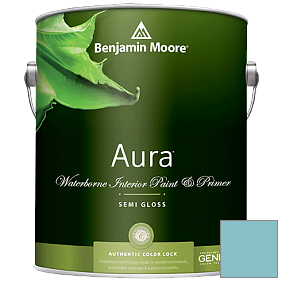 Краска Aura Waterborne Interior Semi-gloss Finish (528) цвет 724 Peacock Feathers