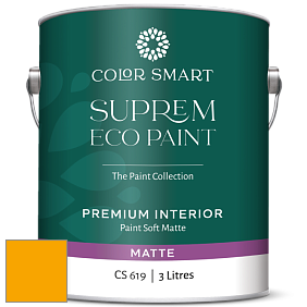 COLOR SMART CS 619 SUPREM ECO PAINT матовая краска цвет 2019-10 Mardi Gras Gold