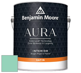 Benjamin Moore Aura 526 Waterborne Interior Satin Finish покрытие цвет 591 Spring Fresh