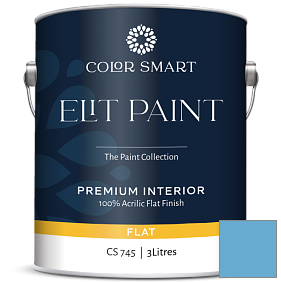 Краска COLOR SMART CS 745 ELIT PAINT глубокоматовая моющаяся краска цвет 796 Nova Scotia Blue