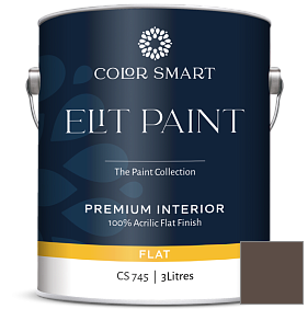 Краска COLOR SMART CS 745 ELIT PAINT глубокоматовая моющаяся краска цвет 2109-10 Classic Brown