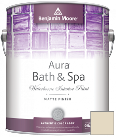 Краска Benjamin Moore Aura Bath & Spa Interior Paint Matte Finish (532) цвет 2148-50 Sandy White
