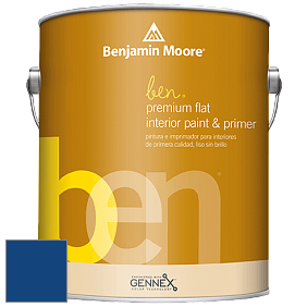Benjamin Moore Ben W625 Premium Interior Latex Flat краска цвет RAL 5010 