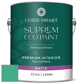 COLOR SMART CS 619 SUPREM ECO PAINT матовая краска цвет NCS S 2050-B90G 