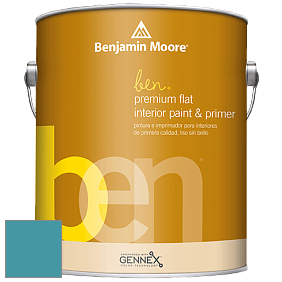 Benjamin Moore Ben W625 Premium Interior Latex Flat краска цвет NCS S 3040-B20G 