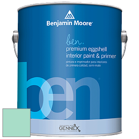Benjamin Moore Ben W626 Premium Interior Latex Eggshell краска цвет 590 Celadon