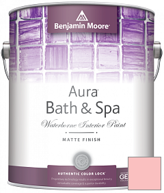 Краска Benjamin Moore Aura Bath & Spa Interior Paint Matte Finish (532) цвет 1303 Smashing Pink