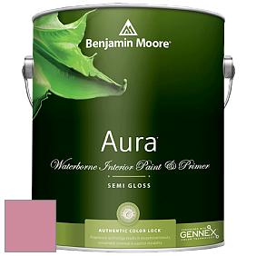 Benjamin Moore Aura 528 Waterborne Interior Semi-gloss Finish краска цвет 2081-40 Pink Blossom
