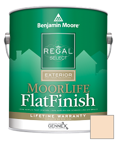 Краска Regal Select Exterior Paint-MoorLife Flat Finish (W105) цвет 128 Florida Seashells