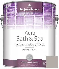 Краска Benjamin Moore Aura Bath & Spa Interior Paint Matte Finish (532) цвет 2111-50 Stone Harbor