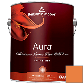 Краска Aura Waterborne Interior Satin Finish (526) цвет 2015-30 Calypso Orange