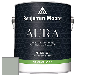 Benjamin Moore Aura 528 Waterborne Interior Semi-gloss Finish краска цвет NCS S 3005-G20Y 