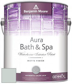 Benjamin Moore Aura 532 Bath & Spa Waterborne Interior Paint Matte Finish краска цвет NCS S 1505-B80G 