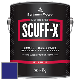 Benjamin Moore 486 Ultra Spec SCUFF-X Interior Satin Finish краска цвет RAL 5002 