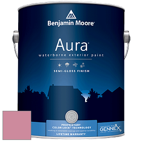 Benjamin Moore Aura 632 Waterborne Exterior Semi-Gloss Finish краска цвет 2081-40 Pink Blossom