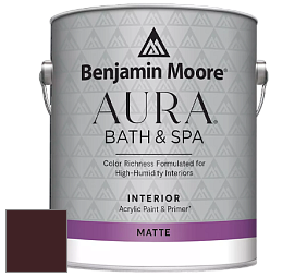 Benjamin Moore Aura 532 Bath & Spa Waterborne Interior Paint Matte Finish краска цвет RAL 3007 