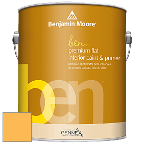 Benjamin Moore Ben W625 Premium Interior Latex Flat краска цвет 314 Imperial Yellow
