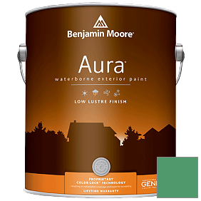 Краска Aura Waterborne Exterior Low Lustre Finish (634) цвет 2038-30 Prairie Green