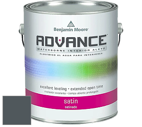 Benjamin Moore 792 Advance Interior Paint-Satin эмаль цвет 2131-30 Lead Gray