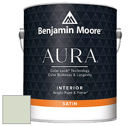 Benjamin Moore Aura 526 Waterborne Interior Satin Finish покрытие цвет 436 Mint Chocolate Chip
