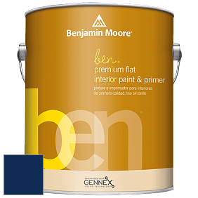 Benjamin Moore Ben W625 Premium Interior Latex Flat краска цвет RAL 5026 