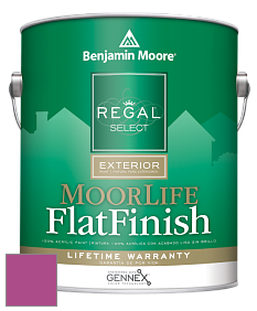 Benjamin Moore W105 Regal Select Exterior Paint-MoorLife Flat Finish краска цвет 2077-30 Hot Lips