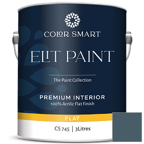 Краска COLOR SMART CS 745 ELIT PAINT глубокоматовая моющаяся краска цвет 1666 In the Midnight Hour