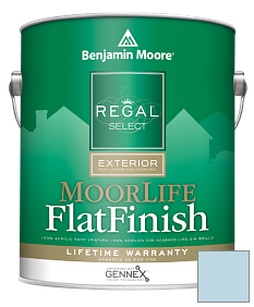 Краска Regal Select Exterior Paint-MoorLife Flat Finish (W105) цвет 807 Soft Sky