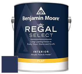 Benjamin Moore 547 Regal Select Waterborne Interior Flat Finish краска цвет RAL 5003 