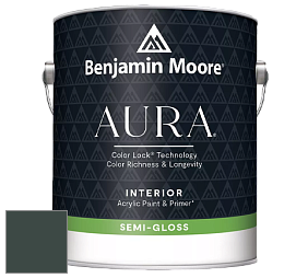 Benjamin Moore Aura 528 Waterborne Interior Semi-gloss Finish краска цвет NCS S 8010-B90G 
