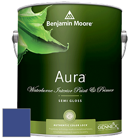 Benjamin Moore Aura 528 Waterborne Interior Semi-gloss Finish краска цвет NCS S 4055-R70B 