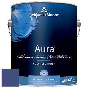 Benjamin Moore Aura 524 Waterborne Interior Eggshell Finish краска цвет 2067-20 Starry Night Blue