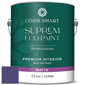 COLOR SMART CS 619 SUPREM ECO PAINT матовая краска цвет NCS S 5040-R60B 