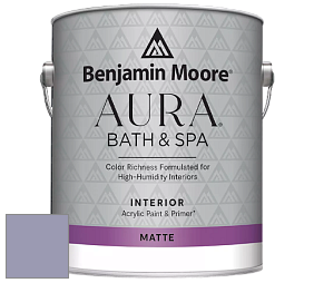 Benjamin Moore Aura 532 Bath & Spa Waterborne Interior Paint Matte Finish краска цвет NCS S 3020-R60B 