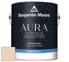 Benjamin Moore Aura 524 Waterborne Interior Eggshell Finish краска цвет 1087 Creamy Satin