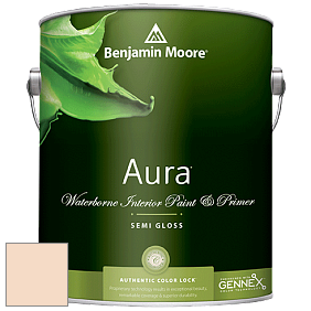 Benjamin Moore Aura 528 Waterborne Interior Semi-gloss Finish краска цвет 106 Melon Ice