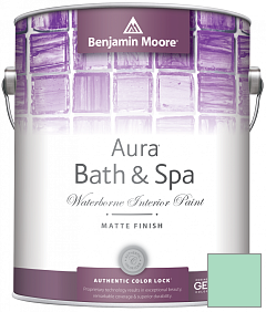 Краска Benjamin Moore Aura Bath & Spa Interior Paint Matte Finish (532) цвет 577 Mermaid's Tale