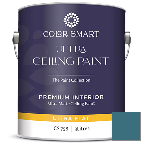 Краска COLOR SMART CS 758 ULTRA CEILING PAINT ультраматовая краска цвет 749 Bainbridge Blue