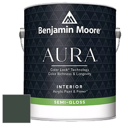 Benjamin Moore Aura 528 Waterborne Interior Semi-gloss Finish краска цвет NCS S 8010-G10Y 