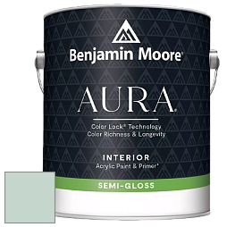 Benjamin Moore Aura 528 Waterborne Interior Semi-gloss Finish краска цвет 631 Aberdeen Green