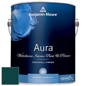 Benjamin Moore Aura 524 Waterborne Interior Eggshell Finish краска цвет RAL 6004 