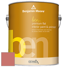 Benjamin Moore Ben W625 Premium Interior Latex Flat краска цвет 1298 Coral Bronze