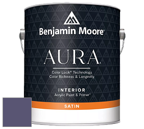 Benjamin Moore Aura 526 Waterborne Interior Satin Finish покрытие цвет 2070-30 Dark Lilac