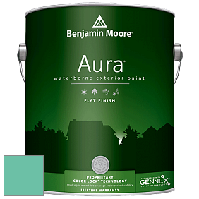 Benjamin Moore Aura 629 Waterborne Exterior Flat Finish краска цвет 606 Island Paradise