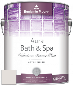 Benjamin Moore Aura 532 Bath & Spa Waterborne Interior Paint Matte Finish краска цвет 2109-70 A la Mode
