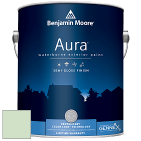 Benjamin Moore Aura 632 Waterborne Exterior Semi-Gloss Finish краска цвет 2034-60 Light Pistachio