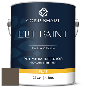 COLOR SMART CS 745 ELIT PAINT глубокоматовая моющаяся краска цвет 2137-20 Char Brown